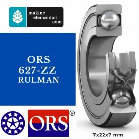 627 ZZ ORS Rulman Çelik Kapak ( 7x22x7 - 7*22*7 mm ) Minyatür Rulman